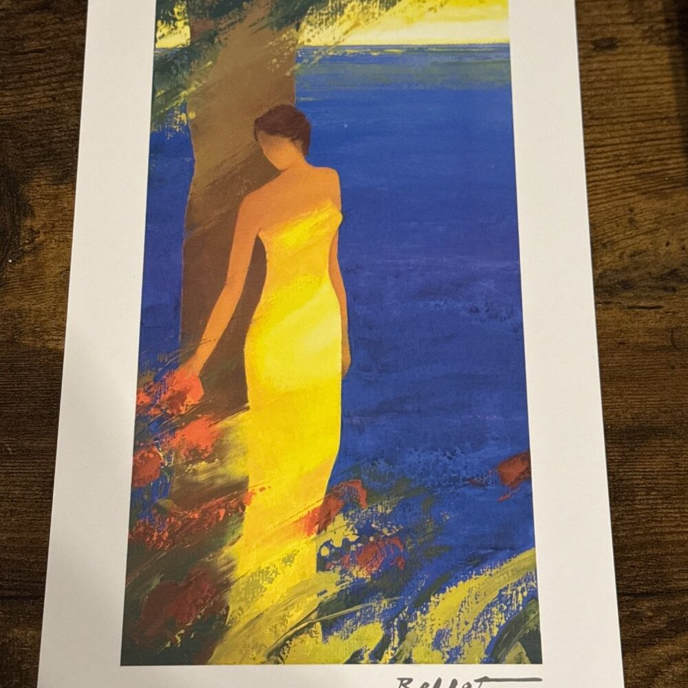 Emile Bellet Seriolithograph 2013 EN MEDITERRANEE with COA